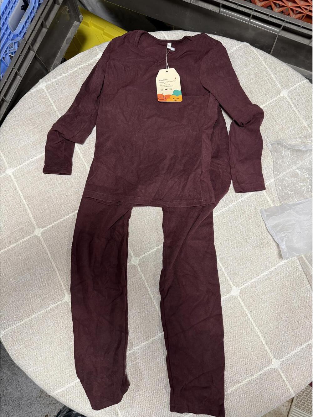 LesomZoo Kids Plum Pajama Set Size 8 – 2 Piece Sleepwear NWT Boys Girls